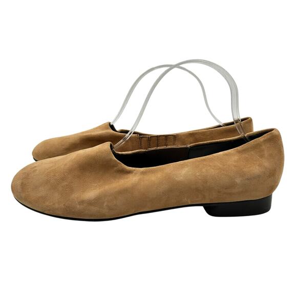 Preview Collection Women's Brown Leather Casual Slip On Flats Size 10M - Picture 4 of 9